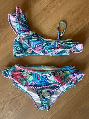 Girls Tommy Bahama Ruffle Bikini